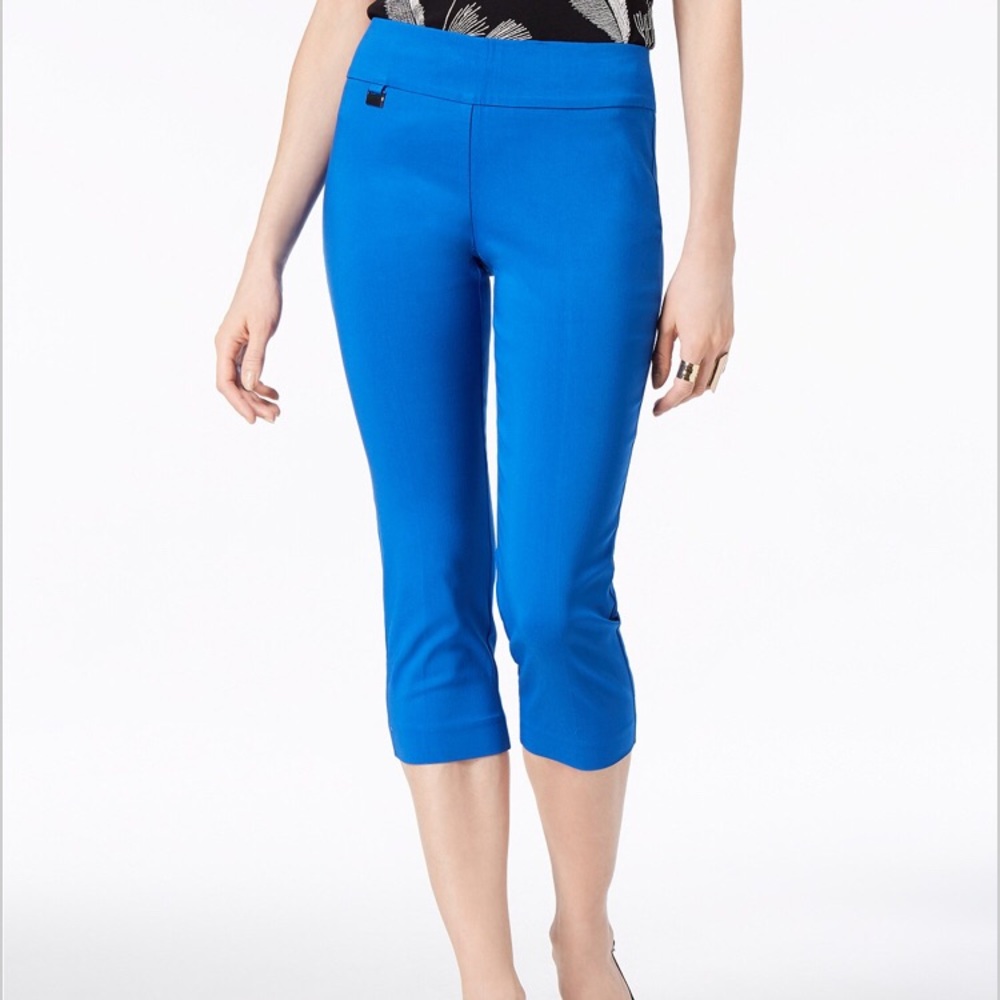 NWT Alfani Petite Tummy Control Capri Pants in 6P